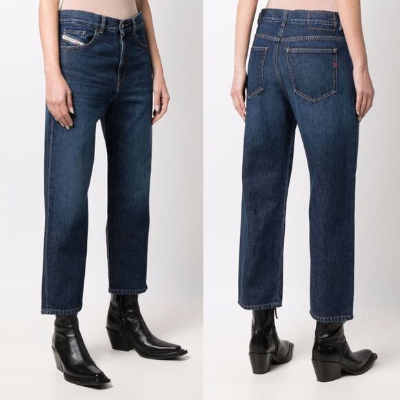 Diesel | NWT Indigo Y2K Boyfriend Slouchy Jeans 2016 D-Air 09C03 24 - Picture 1 of 13